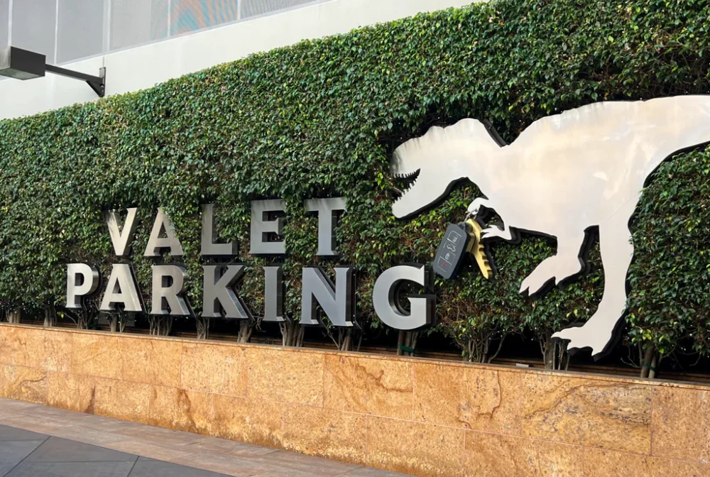 VIP Tour's valet parking at Universal Studios Hollywood